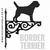 Border Terrier Ornate Wall Bracket